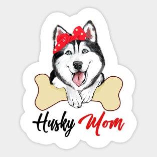 Husky Mom Dog Owner Mothers Day Gift Sticker